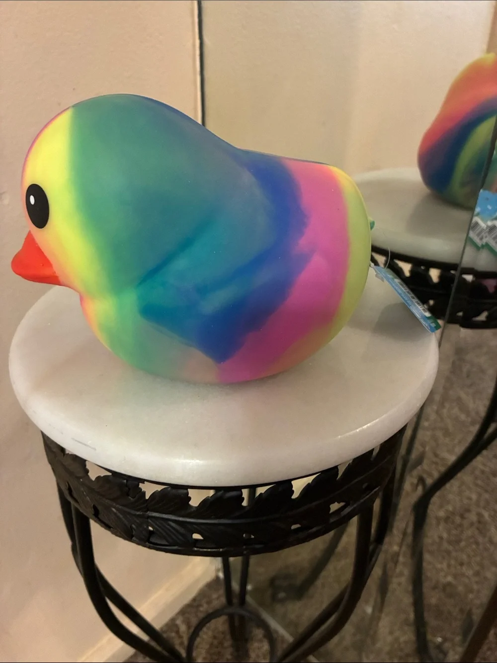 Rainbow Rubber Duck Sensory Toy - Multicolor